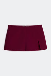 Letrend Burgundy A-Line Skirt