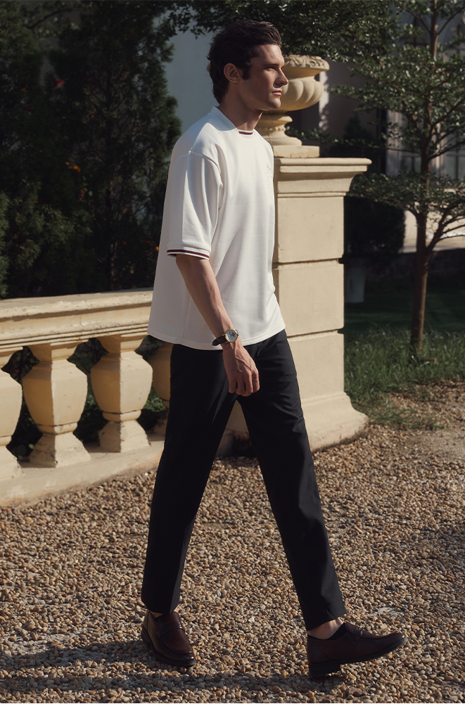 ÁO THUN NAM LETREND BASIC NEW YORK - BOXY - WHITE