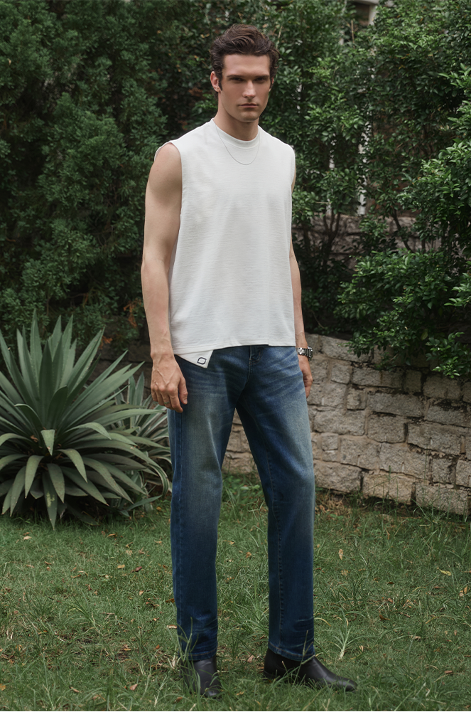 ÁO TANK TOP NAM LETREND - FREESIZE - WHITE