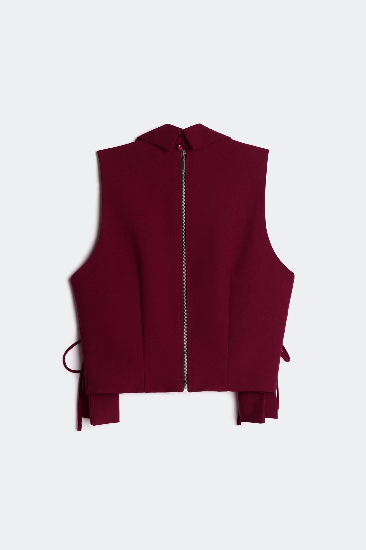 Letrend Burgundy Tie Croptop