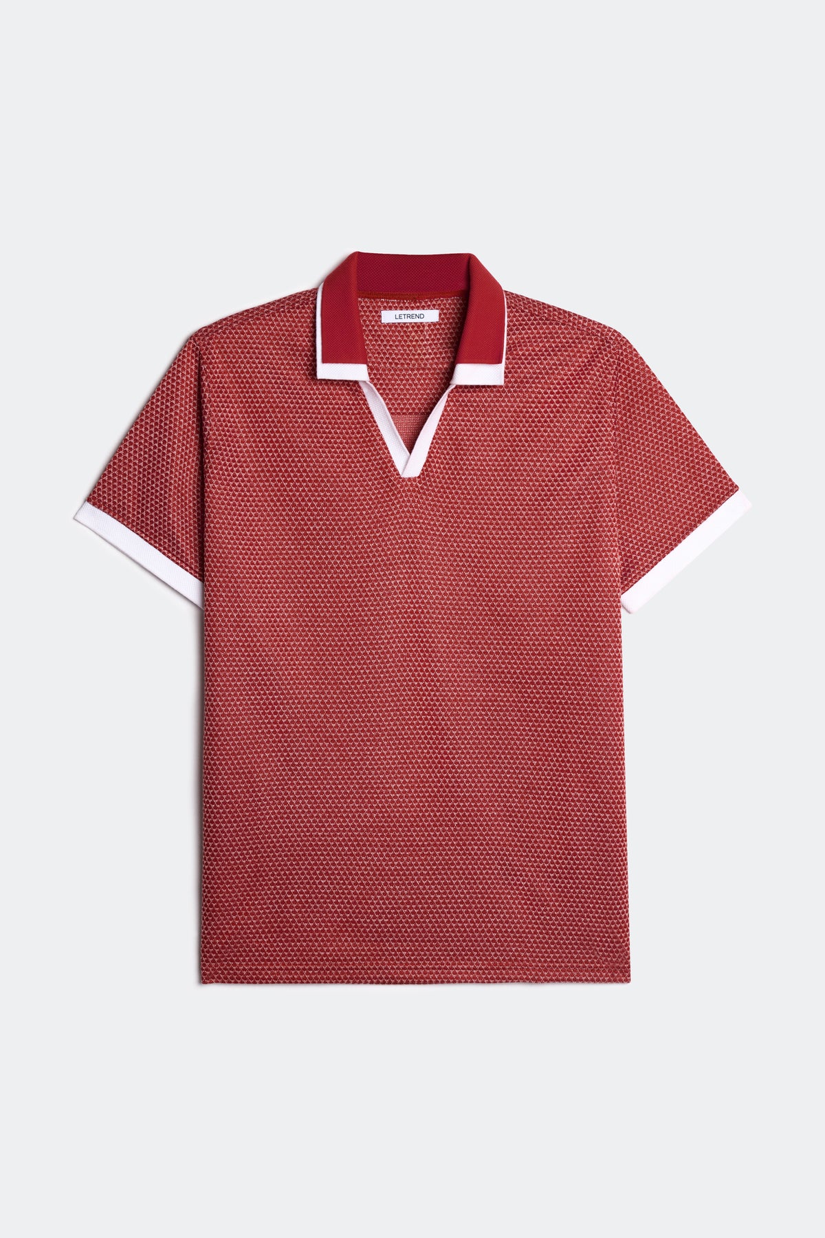 ÁO POLO NAM LETREND CỔ ĐÔI - REGULAR FIT - RED