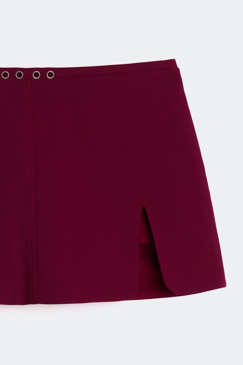 Letrend Burgundy A-Line Skirt